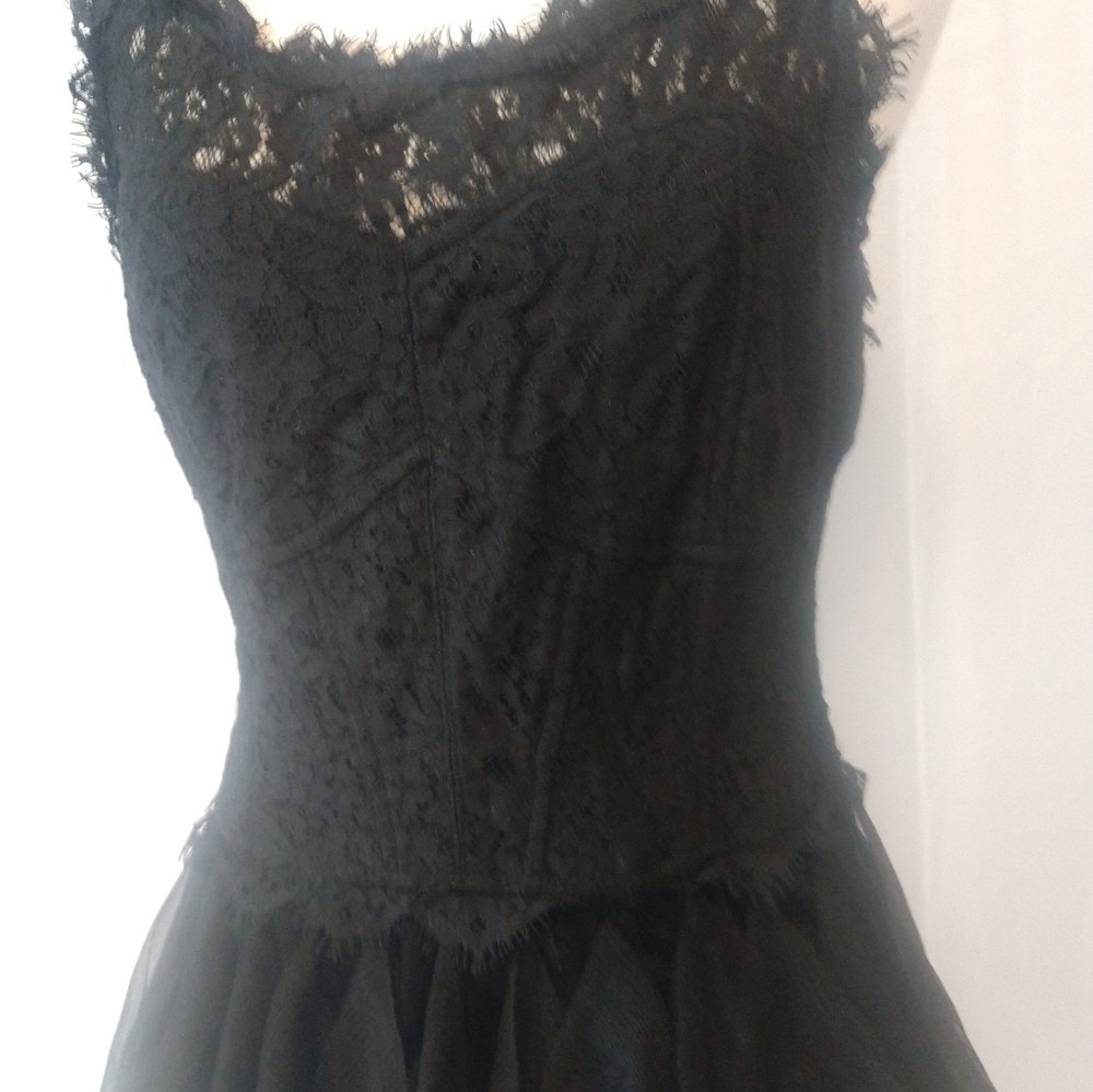 Black lace dress women's medium